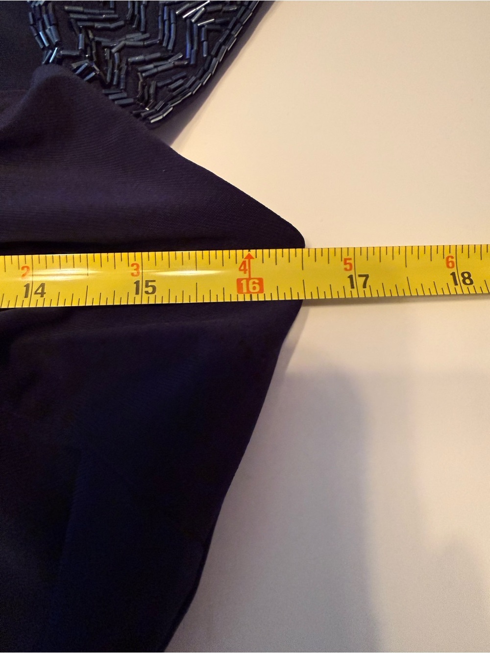 Lauren Ralph Lauren Navy Maxi Dress with Embellished Cap Sleeves - Picture 7 of 10